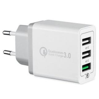 Minismile Universal 42W QC3.0 Quick Charge 3-Port Power Adapter Wall Fast Charger
