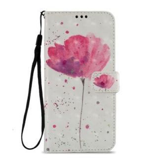 3D PU Leather Wallet Stand Case for Xiaomi Redmi 5 Plus Lotus Pattern