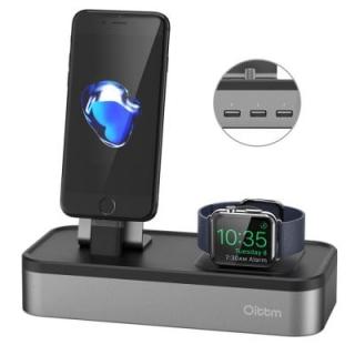 Oittm for Apple Watch Series 3 Stand 5-port USB Rechargeable Stand for iWatch and iPhone/iPad Mini/iPod/Apple Pencil