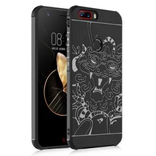 Shockproof Soft Silicone Cover for Nubia Z17 Case Dragon Pattern Fashion Full Protective Phone Case