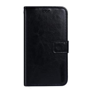Crazy Horse Stripes PU Leather Wallet Case for Vernee M5