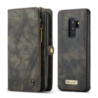 CaseMe for Samsung Galaxy S9 Plus Detachable Magnetic Wallet Leather Phone Case