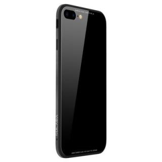 Toughened Glass Backboard The Silicone Soft Shell Metal Frame Following From  for iPhone 8 Plus / 7 Plus Case