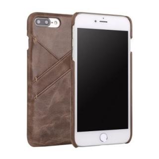 for iPhone 7 Plus/ 8 Plus Genuine Leather Cowhide Back Cover Case with Card Slot