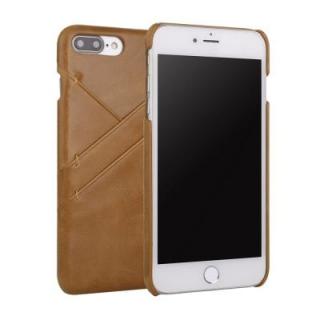 for iPhone 7 Plus/ 8 Plus Genuine Leather Cowhide Back Cover Case with Card Slot