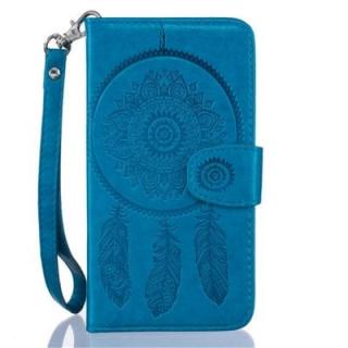 3D Embossed Wind Bell PU Leather Flip Folio Wallet Cover for iPhone 5/5S/SE