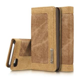 CaseMe 006 for iPhone 5/ 5S/ SE Jeans Leather Flip Wallet Stand Case with Card Cash Slot