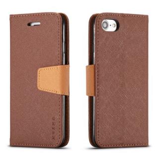 Cover Case For iPhone 8 Multifunktional Canvas Design Flip PU Leather Wallet Case