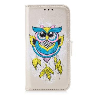 Glitter Owl Flip PU Leather Phone Case for iPhone X