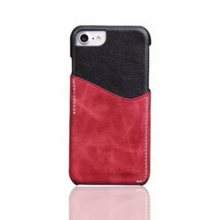 For iPhone 7 / 8 Back Cover Mixed Colors Geuine Leather Case