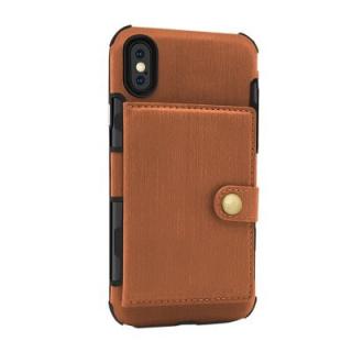 Cover Case for iPhone X Retro PU Card Holders Phone Shells