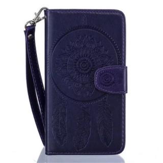 3D Embossed Wind Bell PU Leather Flip Folio Wallet Cover for  iPhone 6/6S