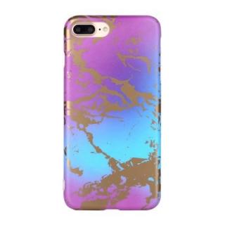 Marble Stone Pattern  Bronzing Soft TPU Creative Case for iPhone 7 Plus / 8 Plus