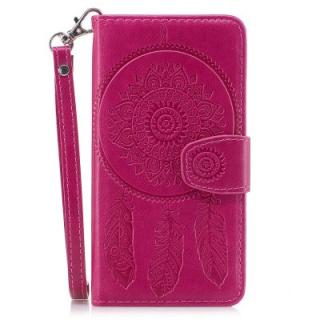 3D Embossed Wind Bell PU Leather Flip Folio Wallet Cover for iPhone X