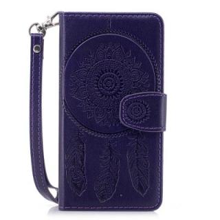 3D Embossed Wind Bell PU Leather Flip Folio Wallet Cover for iPhone X