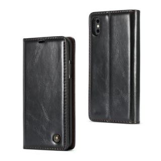 CaseMe 003 for iPhone X Magnetic Closure Flip Leather Wallet Case Slim PC Protect Cover with Cash and Card Slot