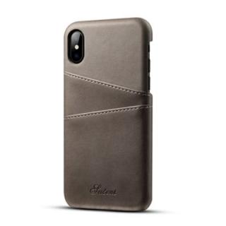 Suten for iPhone X Case Luxury Brand Leather With Card Cases Mobile Phone Shell Coque