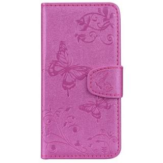 Cover Case for iTouch 5 / 6 Mirror Shell Butterfly and Flower Pattern