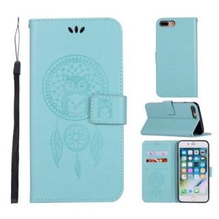 Owl Campanula Fashion Wallet Cover For iPhone 8 Plus Phone Bag With Stand PU Extravagant Retro Flip Leather Case