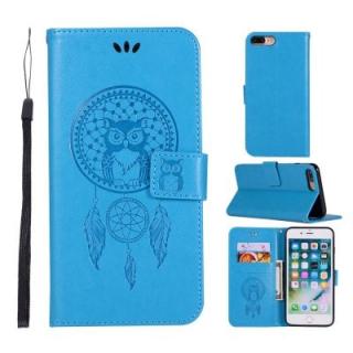 Owl Campanula Fashion Wallet Cover For iPhone 8 Plus Phone Bag With Stand PU Extravagant Retro Flip Leather Case