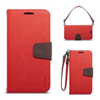 MUXMA Cover Case for iPhone X Retro Twill Leather