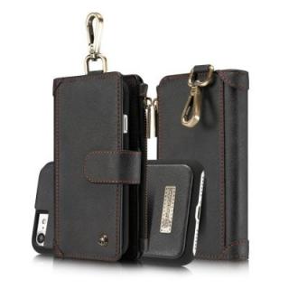 CaseMe 009 for iPhone 7/ 8 Waist Belt Wallet Detachable Case Magnet Flip Cover with Metal Hook and Credit Card Slots