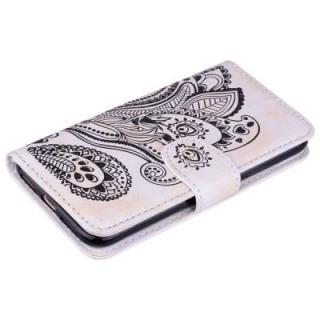 Wallet Flip Stand Case Embossed Plants PU Leather Cover Case for iPhone X