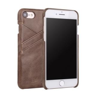 for iPhone 7 / 8 Genuine Leather Frosted Cowhide Back Cover Case with Card Slot