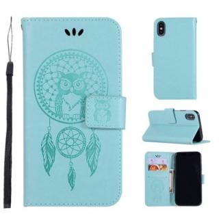 Owl Campanula Fashion Wallet Cover For iPhone X Phone Bag With Stand PU Extravagant Retro Flip Leather Case