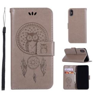 Owl Campanula Fashion Wallet Cover For iPhone X Phone Bag With Stand PU Extravagant Retro Flip Leather Case