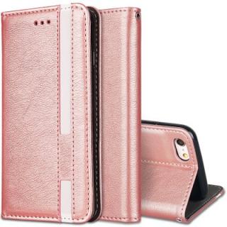 For iPhone 6 Plus / 6s Plus Business Leather Case Magnetic Closure Wallet Stand Cover