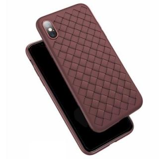 Grid Soft Silicone Case for iPhone X Deluxe Mesh Braided