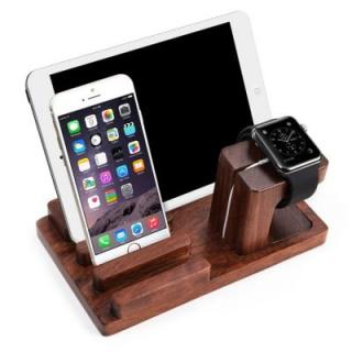 Practical Wooden Desktop Phone Stand Tablet Holder