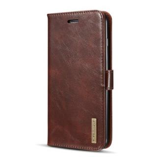 For iPhone 8+ / iPhone 7+ Genuine Leather Wallet Case  Folio Book in Italian Style Genuine Flip Case 3 Card Holder A