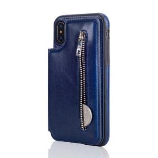 For iPhone X Case Luxury Zipper Wallet Leather Slot Back Cover Case With Card Holder