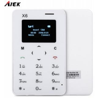 AIEK X6 Quad Band Card Phone 1.0 inch