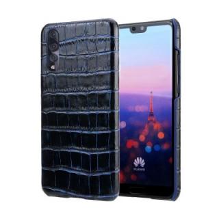 for Huawei P20 Pro Hybrid Case 3D Texture Genuine Leather Back Cover