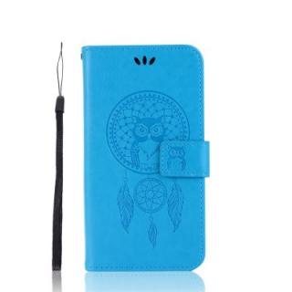 Wind Bell Owl For Motorola Moto E5 Phone Case PU Flip Leather Wallet Cover