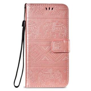 Leather Wallet Stand Flip Case for Xiaomi Redmi Note 5 Pro Elephant Pattern