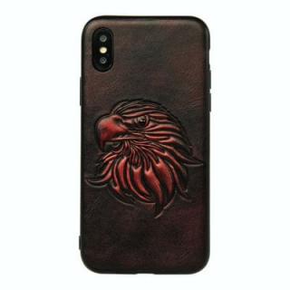 Eagle Head Embossment Phone Case for iPhone X