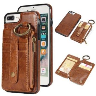 Waist Zipper Type Wallet Leather Case for iPhone 7 Plus / 8 Plus