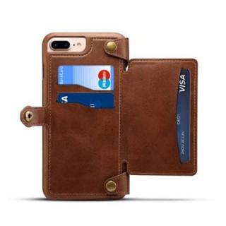 for iPhone  8 Plus / 7 Plus Case Detachable Wallet Back Cover with Card Slots