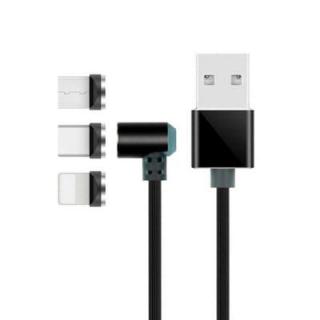 3 in 1 Type-C / 8 Pin / Micro USB Data Charging Cable