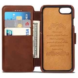 Leather Insert Card Protective Phone Case for iPhone 8