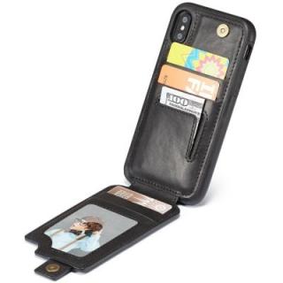 Shatter-resistant Wallet Phone Back Case for iPhone X