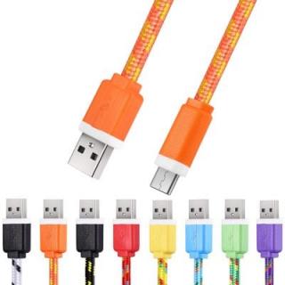 1M Micro USB Flat Braided Charger Cable