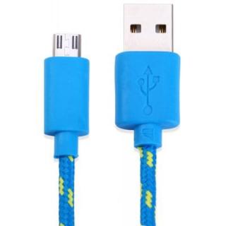 Nylon Fabric Round Data Charging Cable 3 Meters