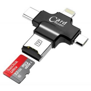 4-in-1 Multifunctional USB OTG Card Reader