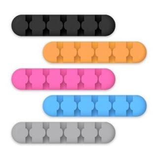 ORICO 5PCS Desktop Cable Organizer Silicone Cord Holder Clip