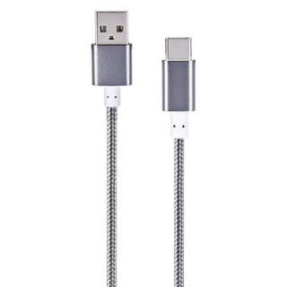 3m Braided Cord Type-C USB 2.0 Data Sync Charging Cable